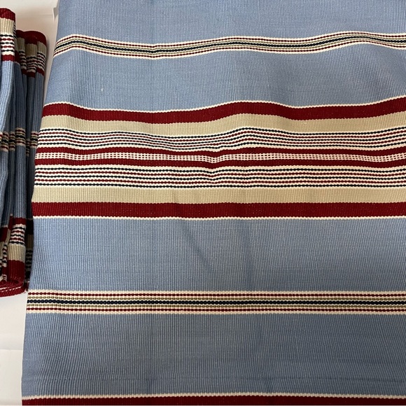 New Pottery Barn ‘Fairfax’ Americana Farmhouse Stripe Table Runner, 16X108 - Picture 10 of 12
